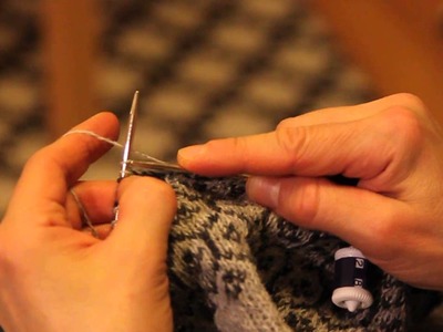 Fair Isle Knitting - Weaving in