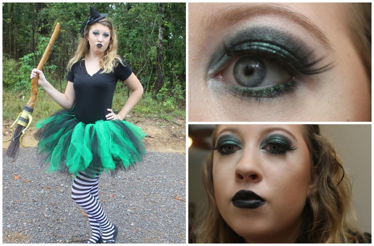 Halloween with Hannah!- Wicked Witch Costume & Makeup! +DIY Tutu!