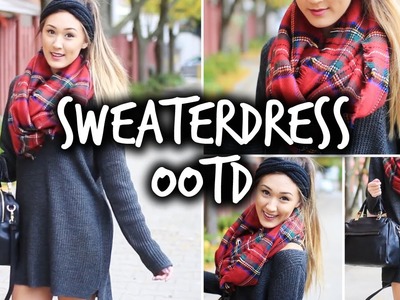 How I Style a SweaterDress. Fall OOTD!