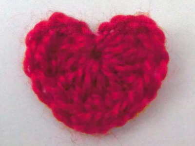 How to crochet. make. knit a heart lefty left handed tutorial