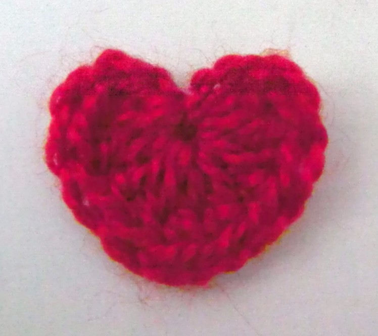 How to crochet. make. knit a heart lefty left handed tutorial
