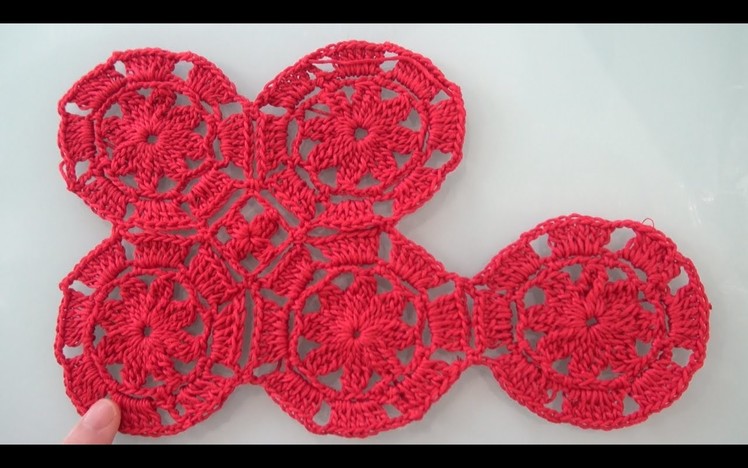 How To Crochet Octagon Flower Motif And Join As You Go Tutorial (How To Double Treble Crochet)