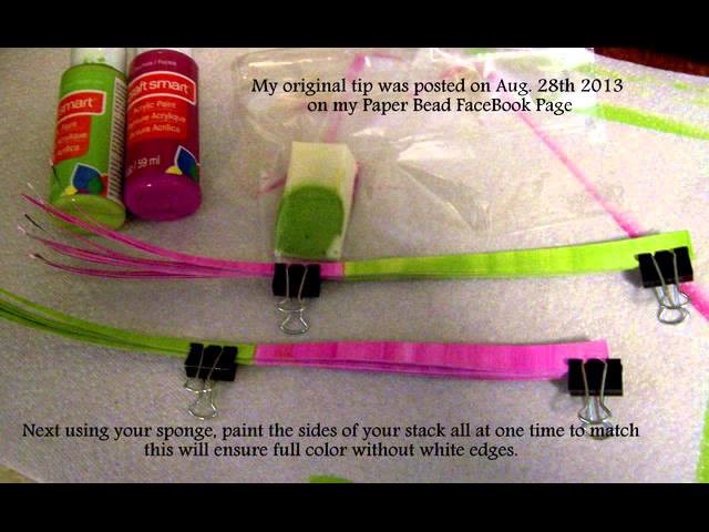 How To Hand Paint Paper For Making Paper Beads