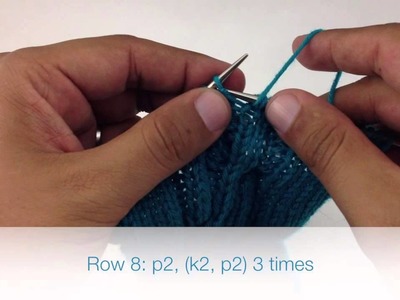 How to Knit the Right Cross Cork Cable Stitch {English Style}