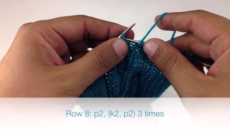 How to Knit the Right Cross Cork Cable Stitch {English Style}