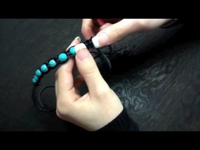 How to make Adjustable Beaded Bracelet.