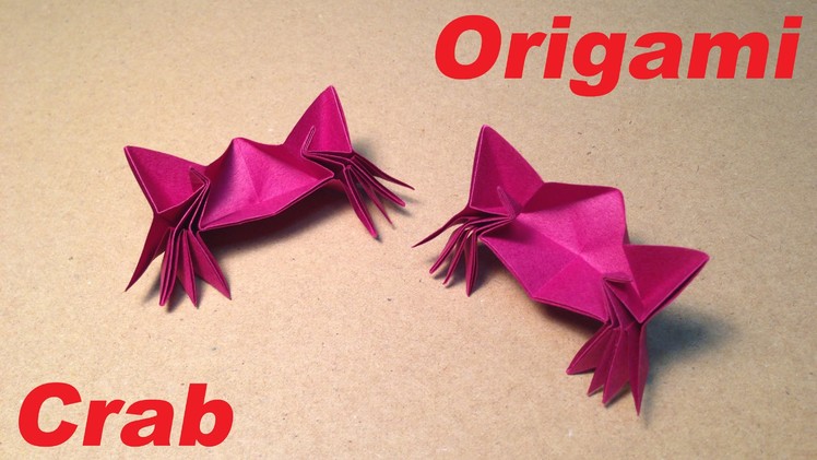 How to make an Origami Animals. Crab. Instructions. Tutorial