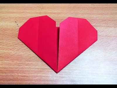 How to make an origami heart step by step.