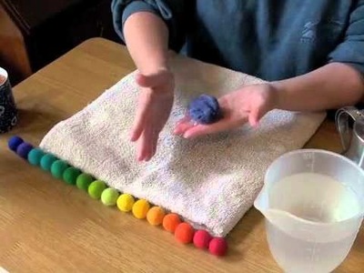 How to make felt balls with Rachael Greenland