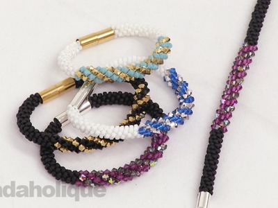How to Make the Deluxe Beaded Kumihimo Bracelet Kit with Spiral Bicone Focal