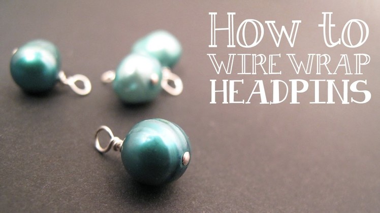 How to Wire Wrap a Bead Dangle : Wire Wrapped Loop Tutorial - Jewelry Tutorial HQ
