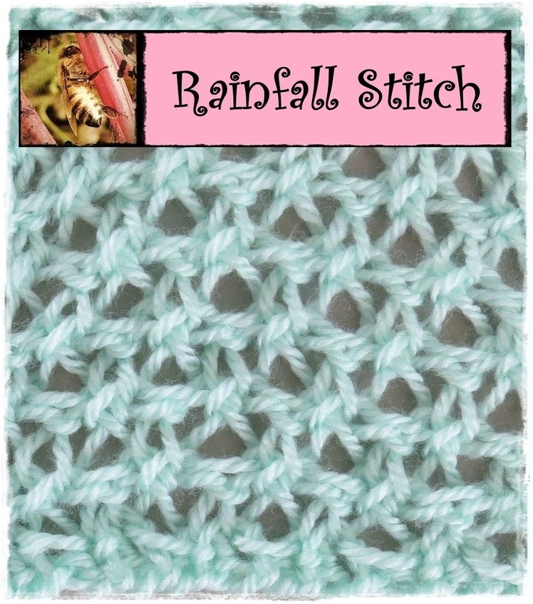 Loom Knitting Rainfall Stitch