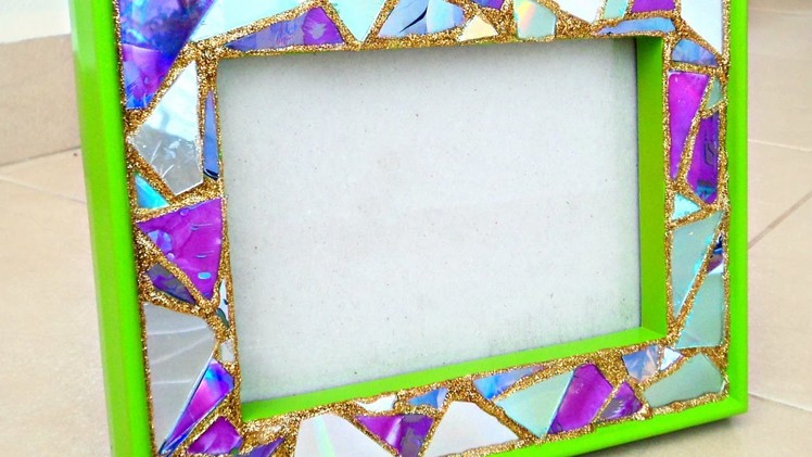 Make a Mosaic Frame from Old CDs - DIY Crafts - Guidecentral