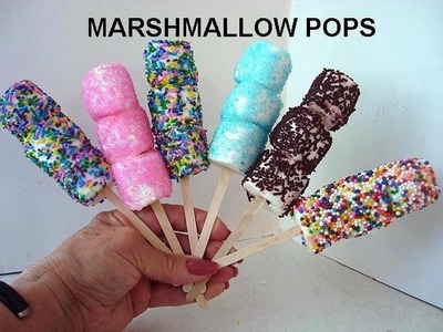 MARSHMALLOW POPS, how to diy