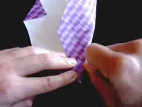 Origami folding instructions -Origami rose