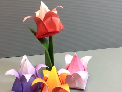Origami Spring Tulips - Print at Home