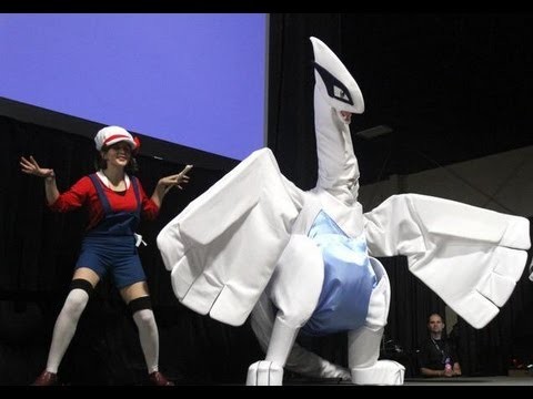 Pokemon Lugia Mascot Cosplay Costume Overview