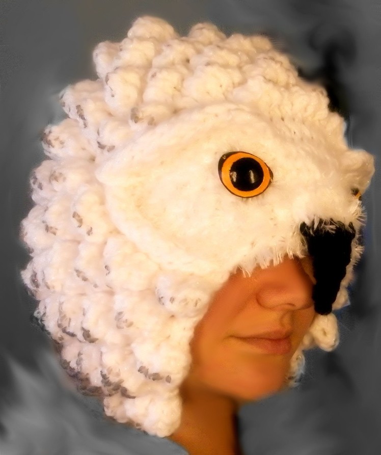 Progession of a Pattern: Loom Knitting a Realistic Owl Hat