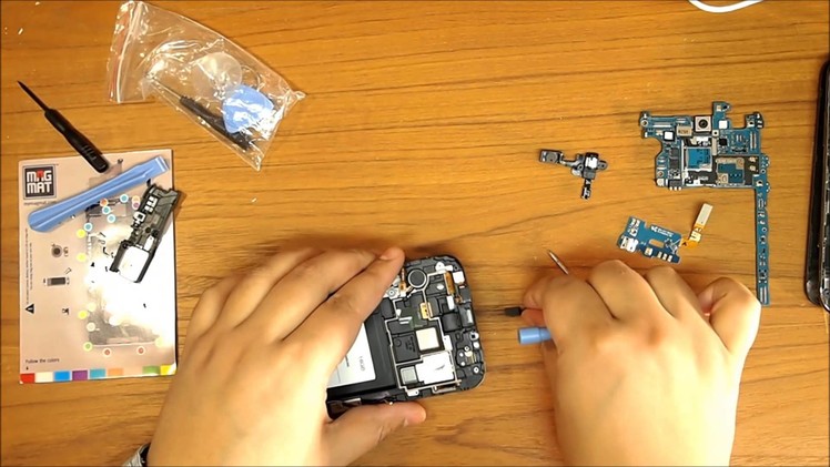 Samsung Galaxy note 2, take apart Tutorial, DIY Video. Step by step.