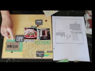 Sketch to Scrapbook Page :: Discovered