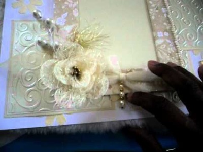 Wedding Layout 12x12 scrapbooking paper piecing