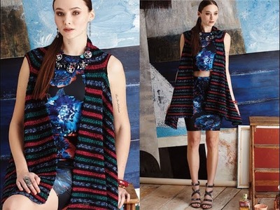 #20 Waterfall Vest, Vogue Knitting Crochet 2014