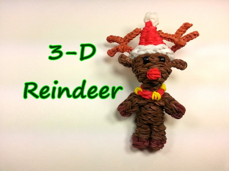 3-D Reindeer Tutorial by feelinspiffy (Rainbow Loom)