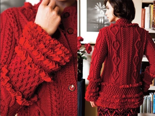#5 Ruffled Cardigan, Vogue Knitting Winter 2012.13