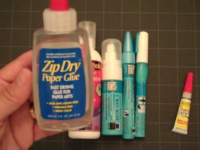 Adhesives for scrapbooking and card making