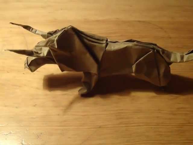 An origami great bull (not a tutorial)