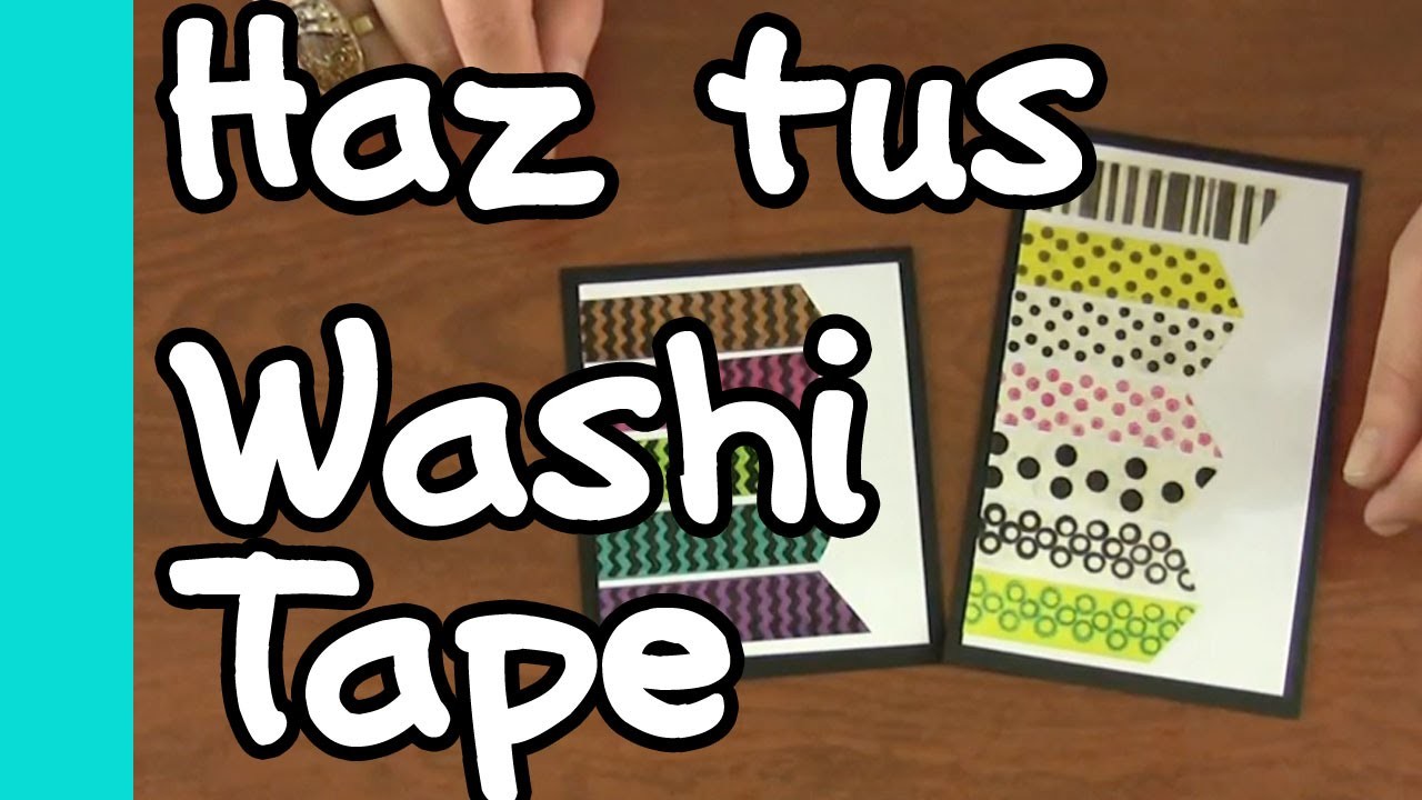 Aprende a hacer Washi Tape - Scrapbook DIY