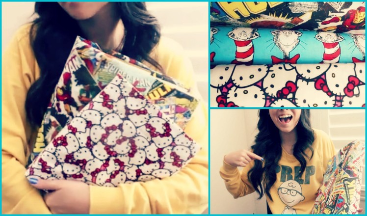 Back to School DIY: {NO SEW} Fabric Book Covers