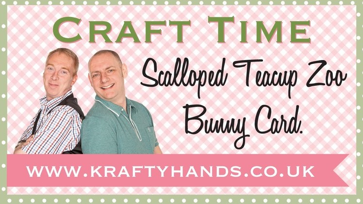 Bunny Teacup Scalloped Card