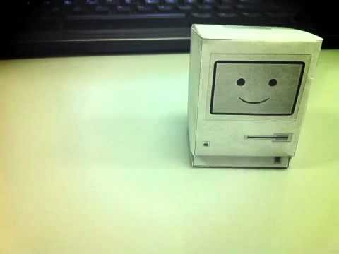 Classic Mac (Apple) Papercraft Stop Motion