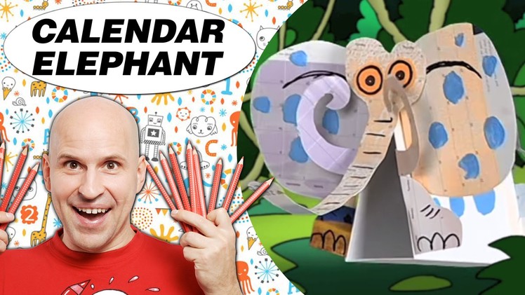 Crafts Ideas for Kids - Calendar Elephant | DIY on BoxYourSelf