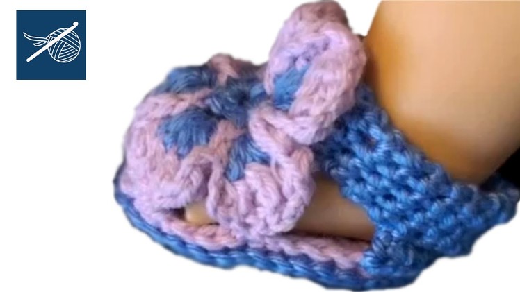 Crochet Baby Bootie Slipper Tallulah - Left Hand Crochet Geek