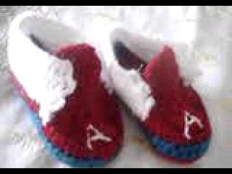 Crochet booties for my son