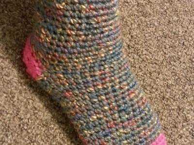 #Crochet Cute & Quick Sock #TUTORIAL DIY Crochet Sock How to crochet socks