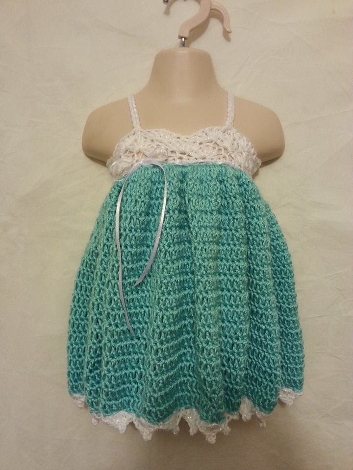#Crochet Easy Baby Toddler Adjustable Size Spring Easter Dress Gown #TUTORIAL