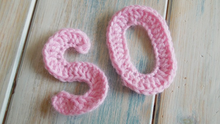 (crochet) How To Crochet Letters O, S - Yarn Scrap Friday