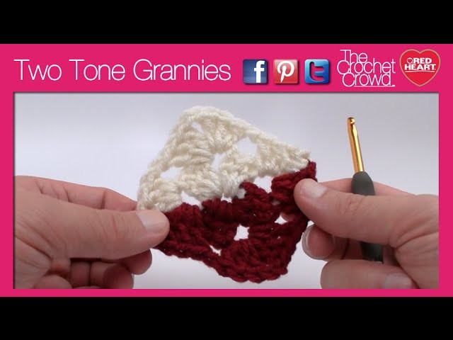 Crochet Two Tone Granny Squares