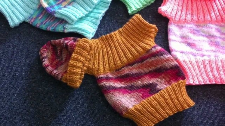 Cute Little jumper for African babies knitted by Frances.MOV