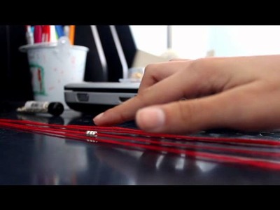 DIY: Double Beaded Square Knot Bracelet