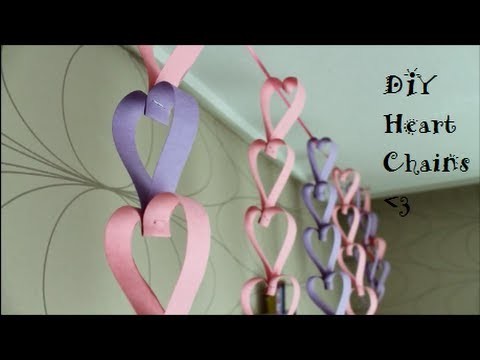 DIY: Heart Chain (Room Decor)