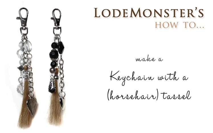 DIY keychain with a (horsehair) tassel