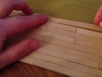 ~DIY: Make a dollhouse floor with popsicle sticks~