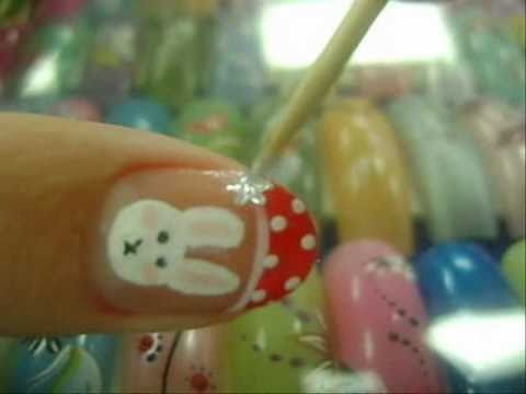 [DIY nails] Christmas Bunny Nail Design