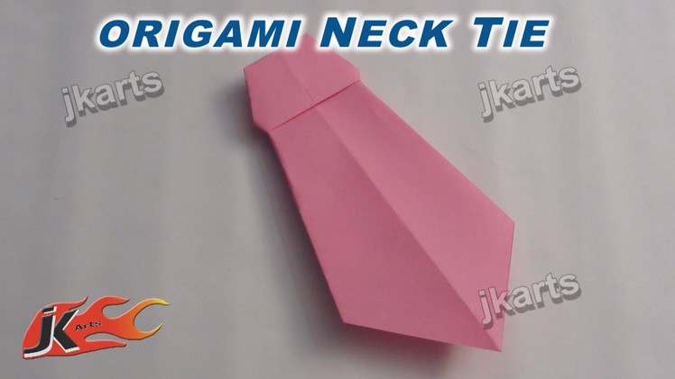 DIY Origami Neck Tie for Father's Day JK Arts 242