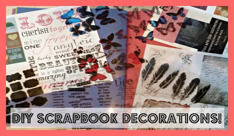 DIY Scrapbook Planner Journal Stickers and Decorations