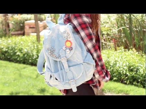 DIY Super Easy Spiked Backpack